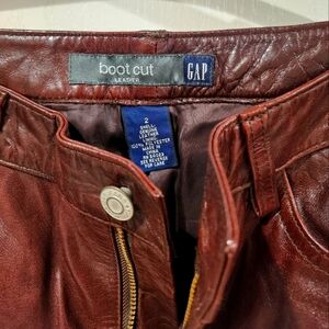 GAP leather pants